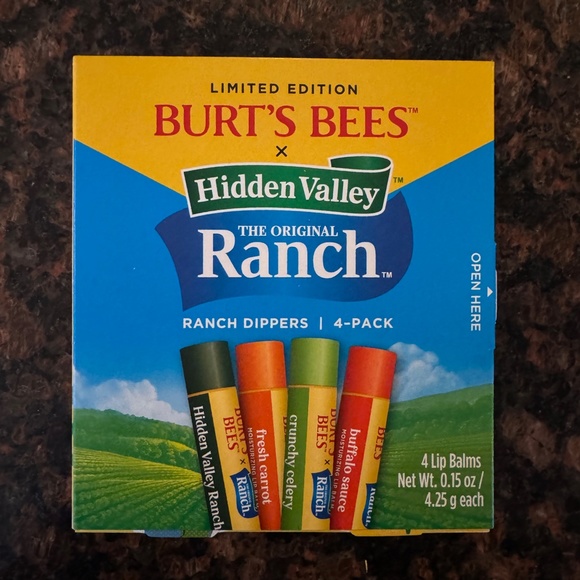 Burt's Bees Other - Burt’s Bees x Hidden Valley Ranch Dippers Lip Balm 4 Pack